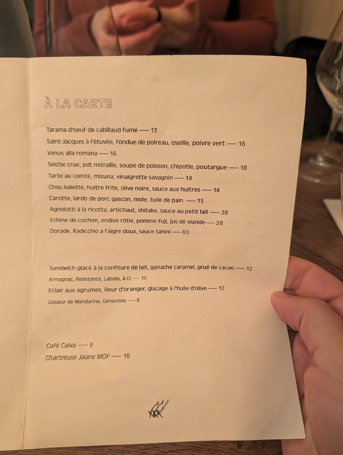 Menu de Soces
