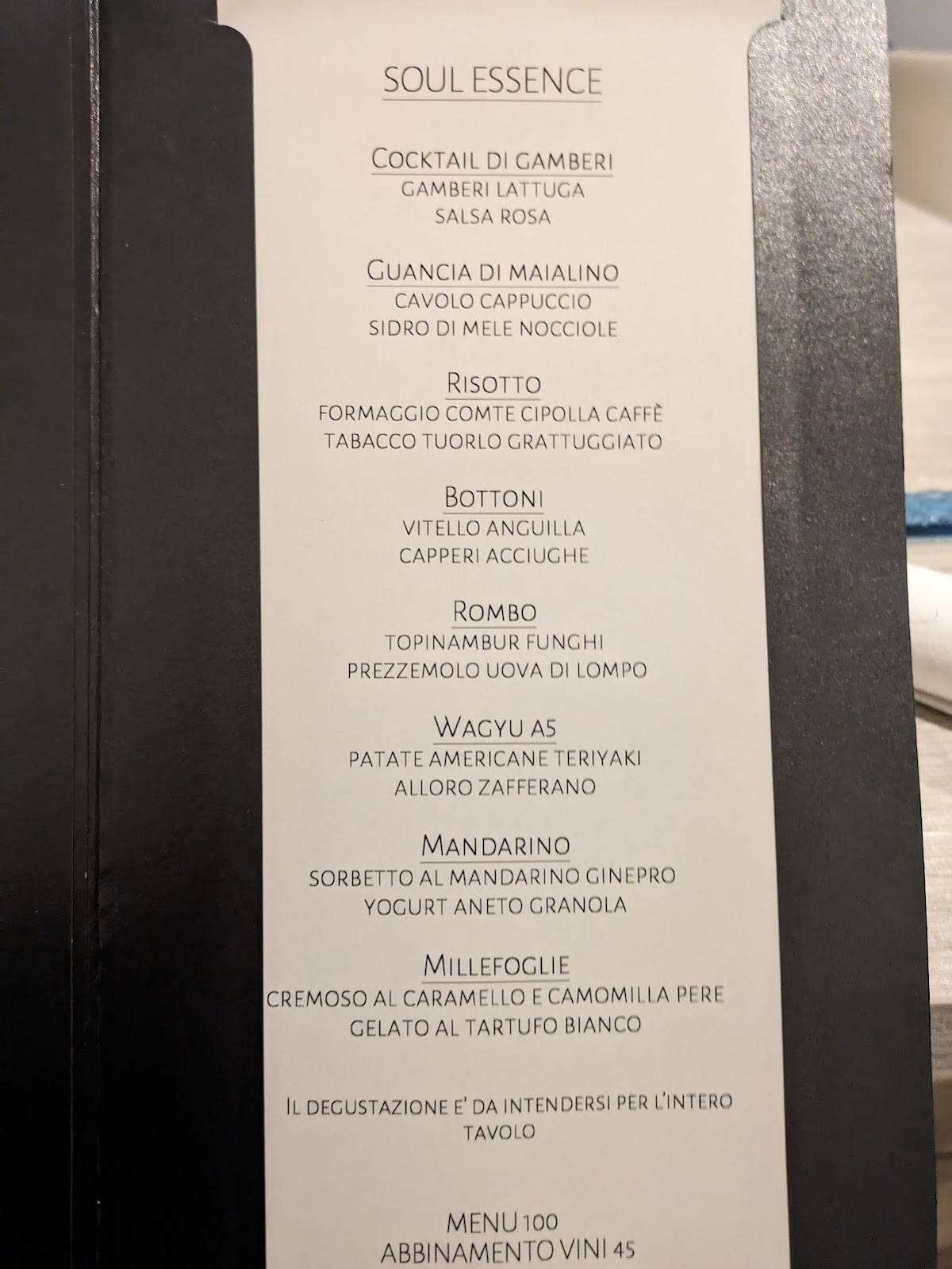 Menu di Soul Restaurant 