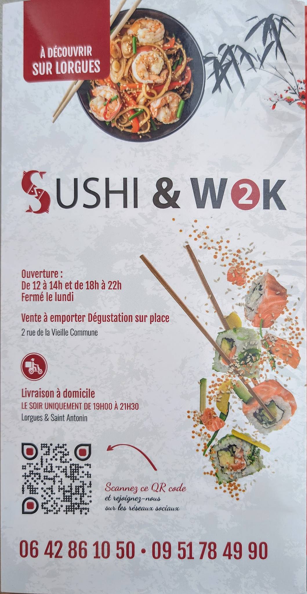 Menu de Sushi wok 2