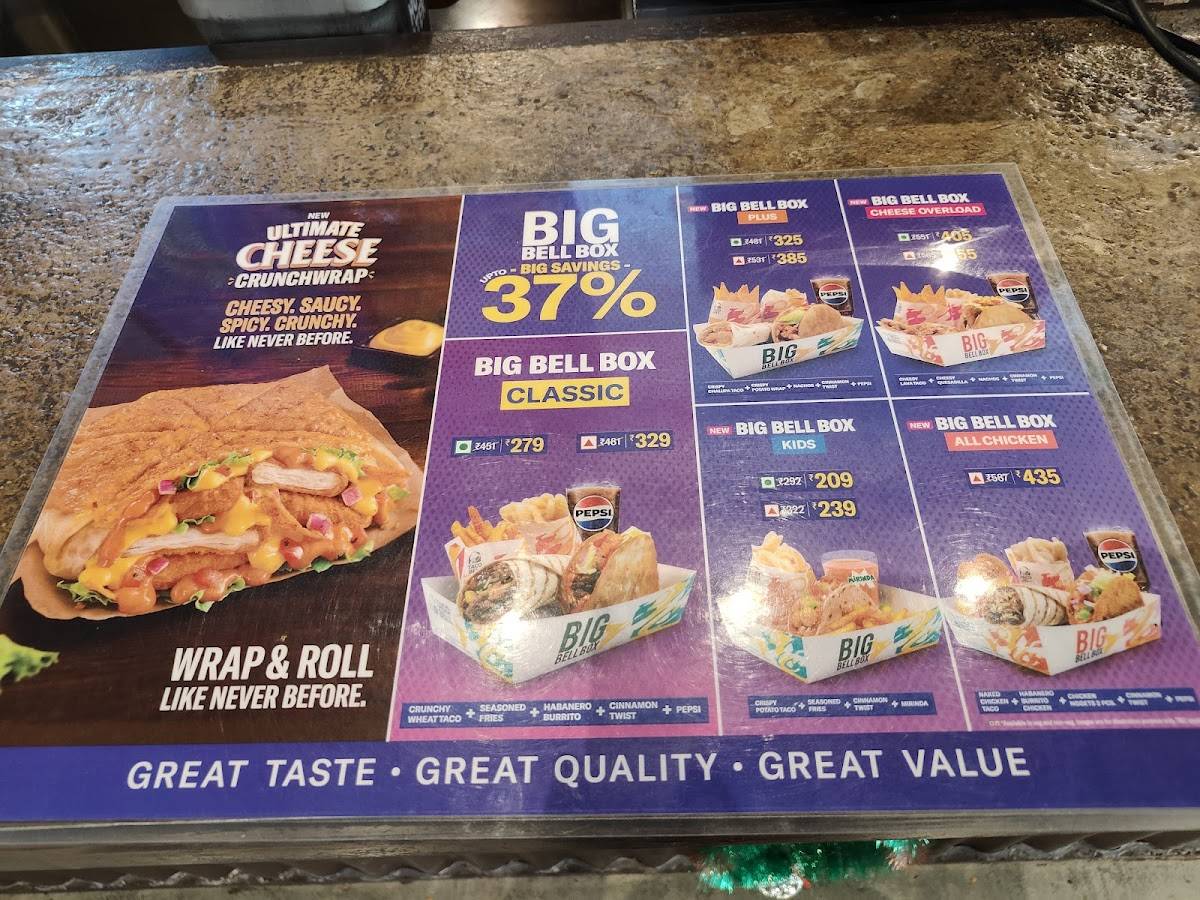 Taco Bell menu