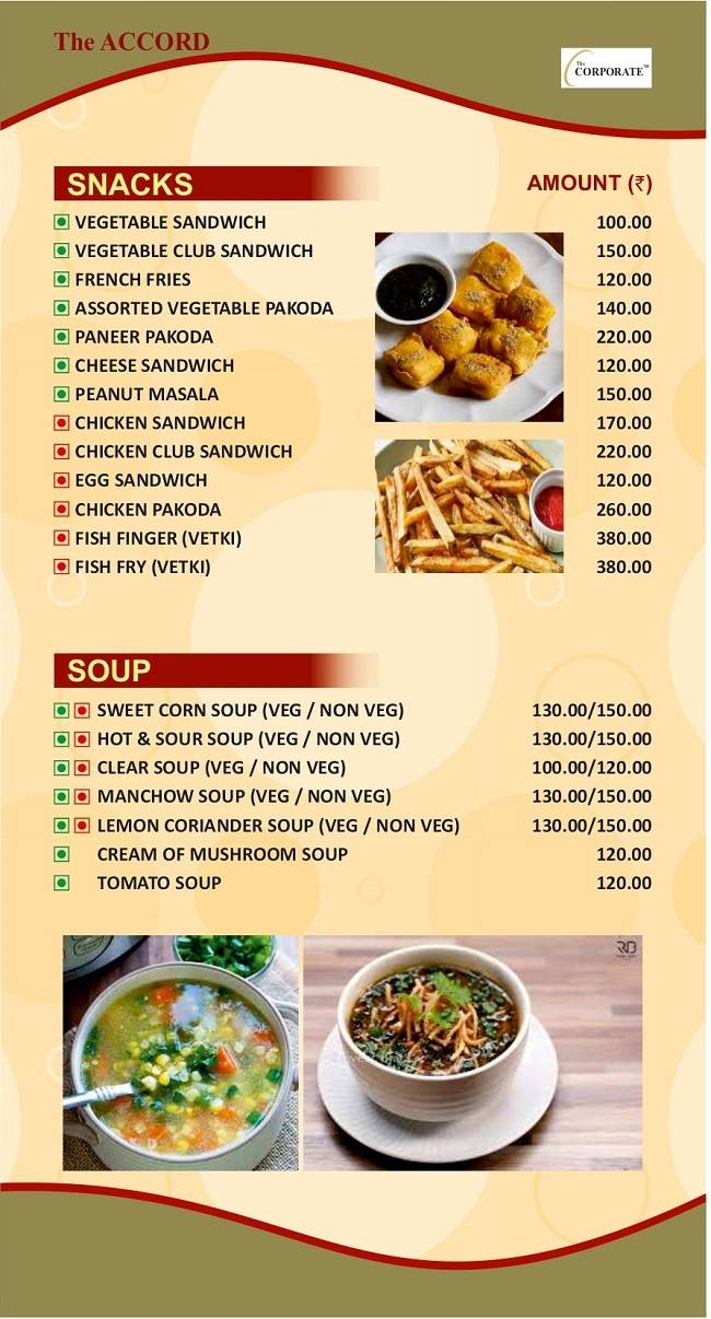 The ACCORD menu