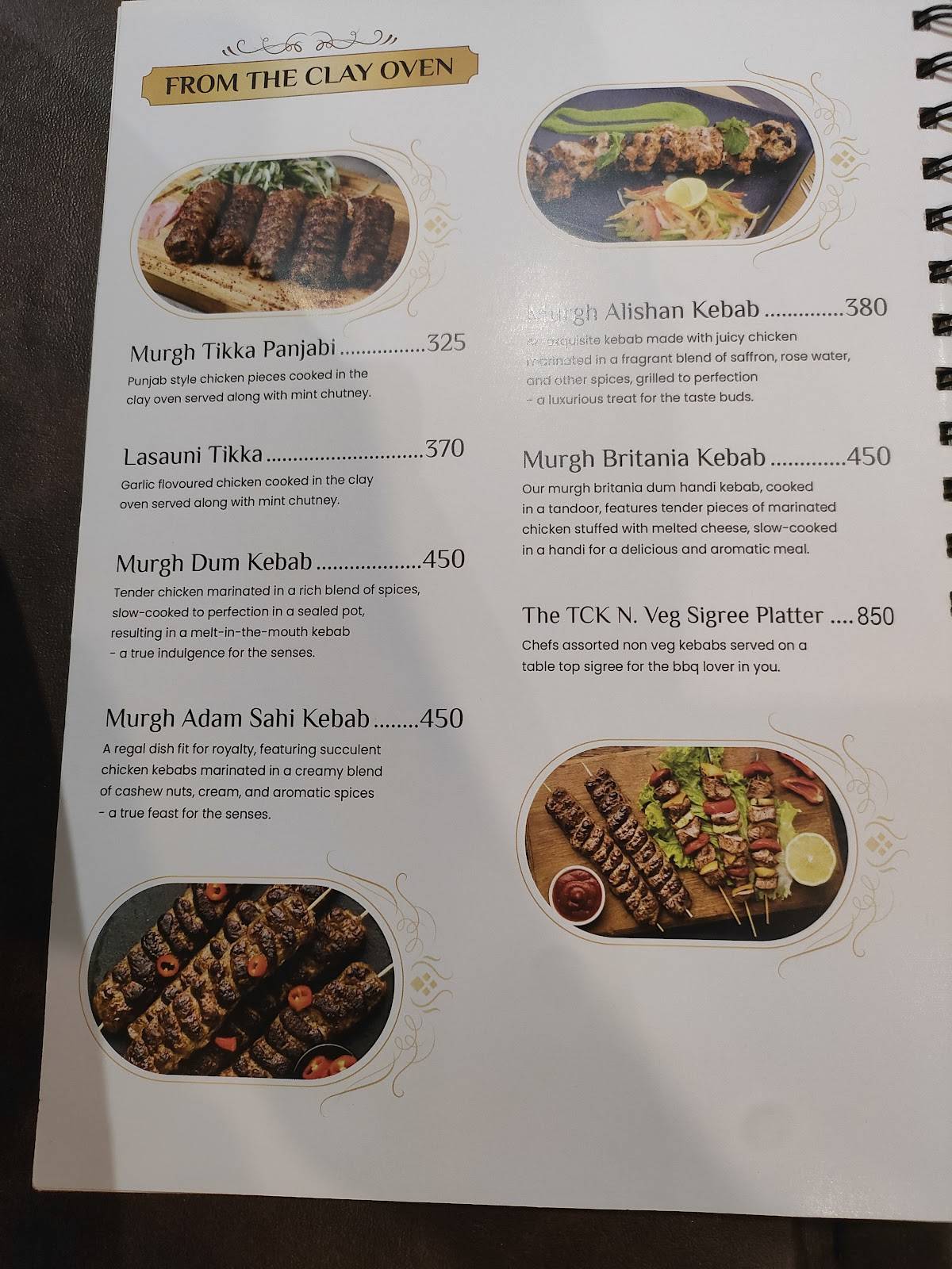 The Clay Kitchen Budharaja menu