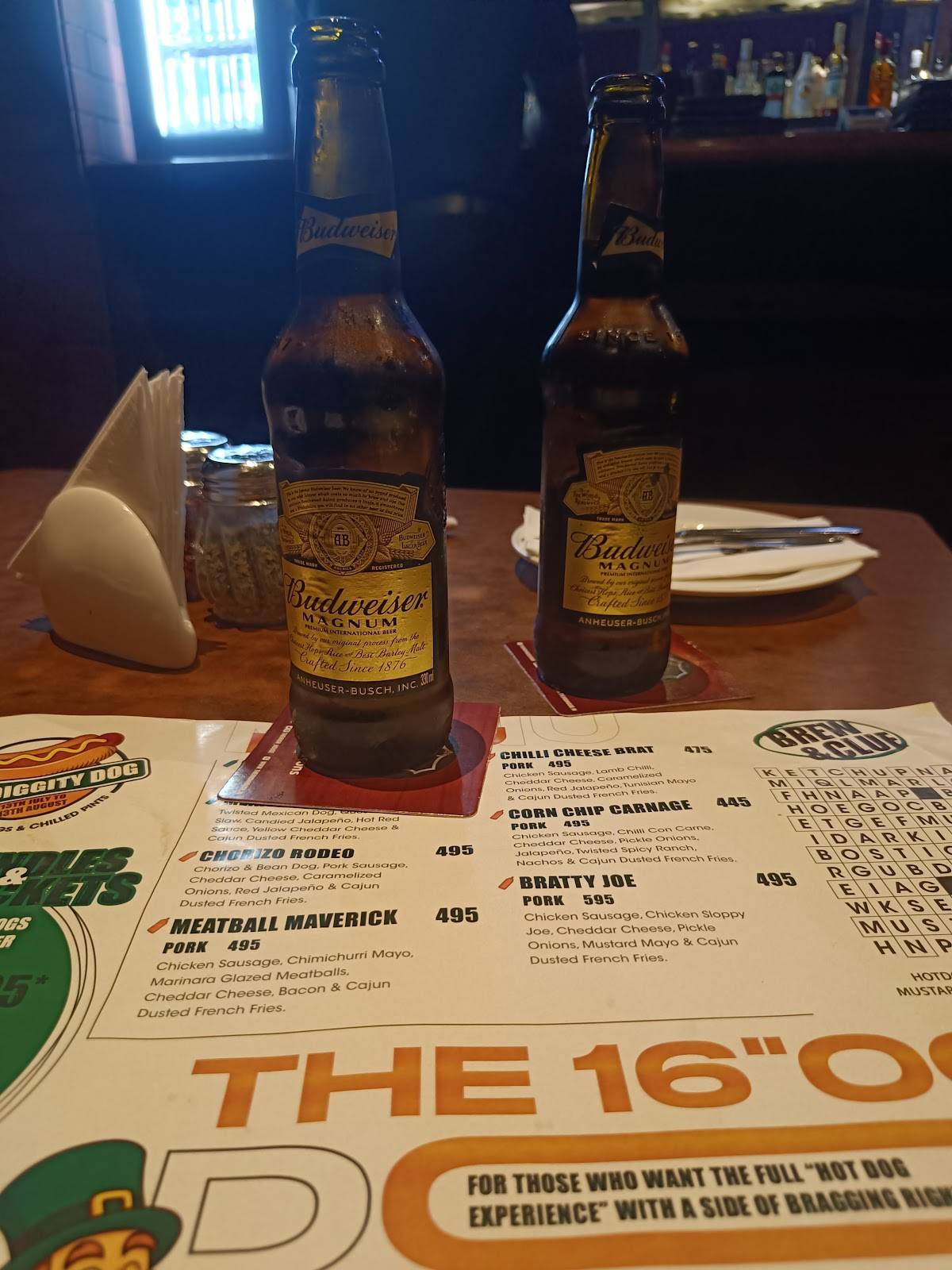 The Irish House, Kolkata menu