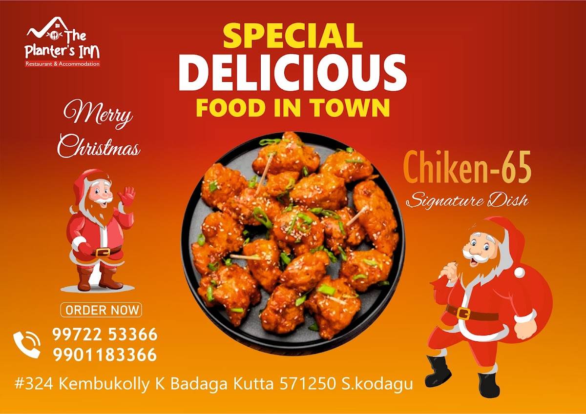 The Planters Inn Hotel Kutta menu