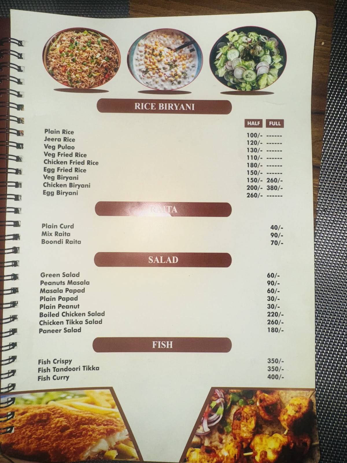 The brew barrel menu