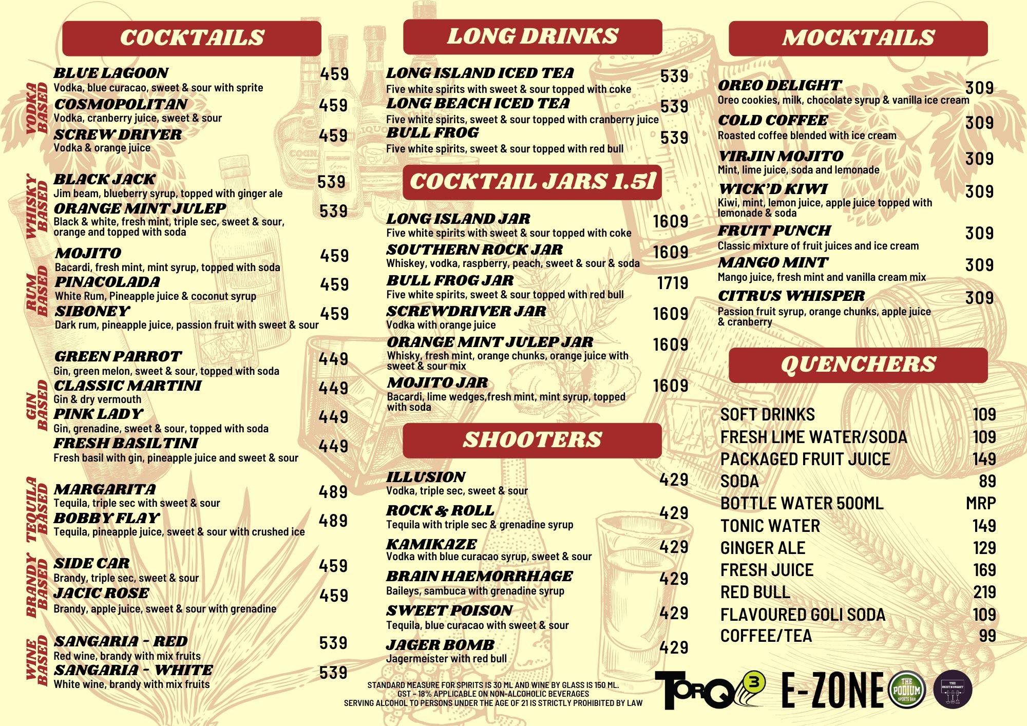 Torq03 menu