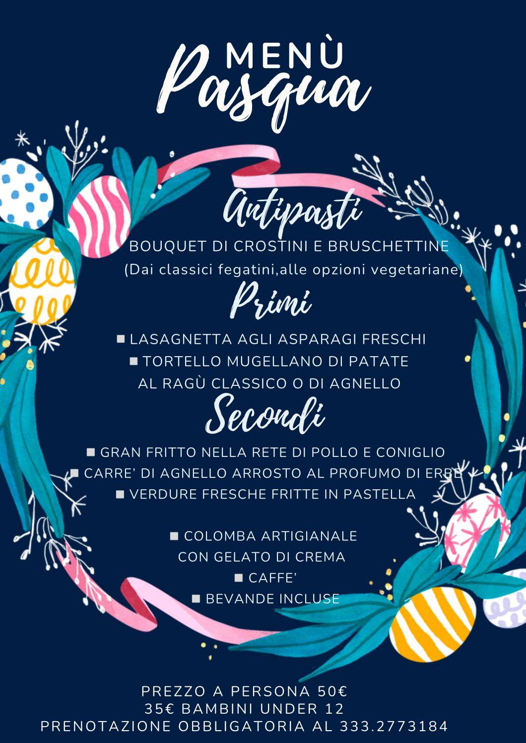 Menu di Trattoria Il Piccolo Trianon 