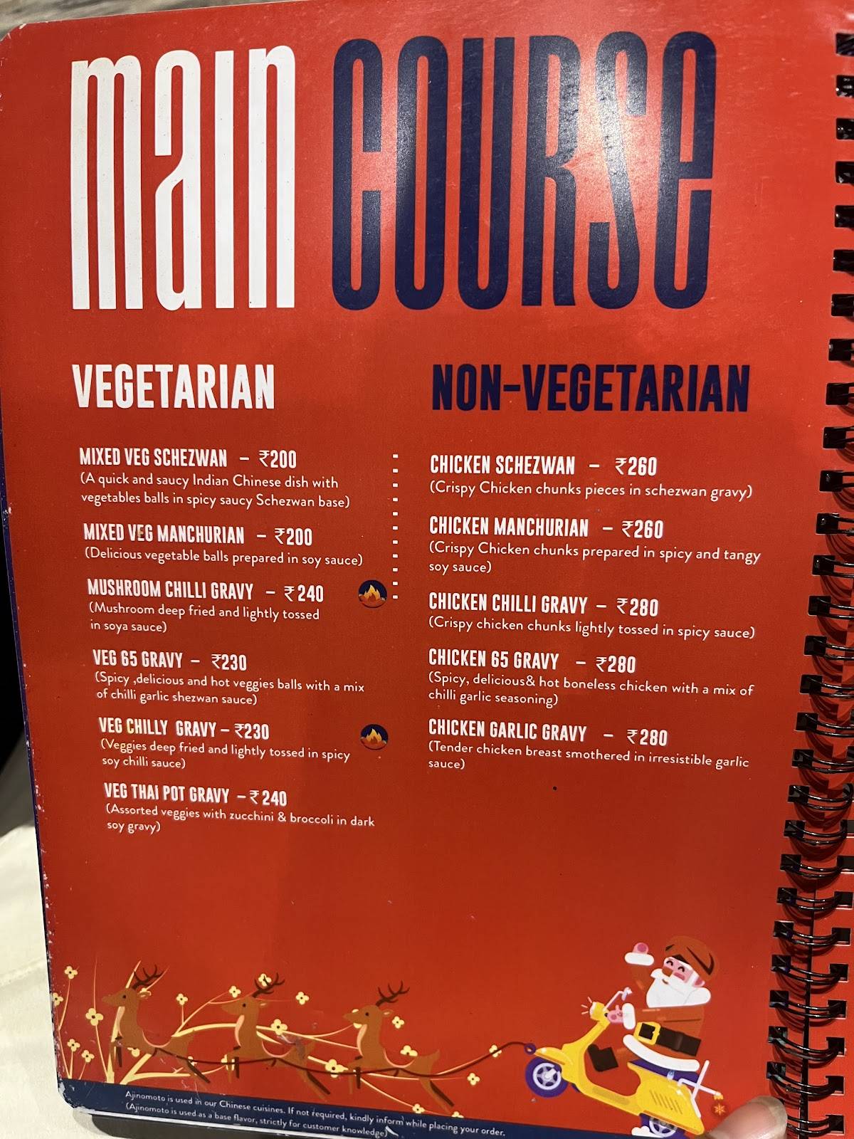 Urban Paratha menu