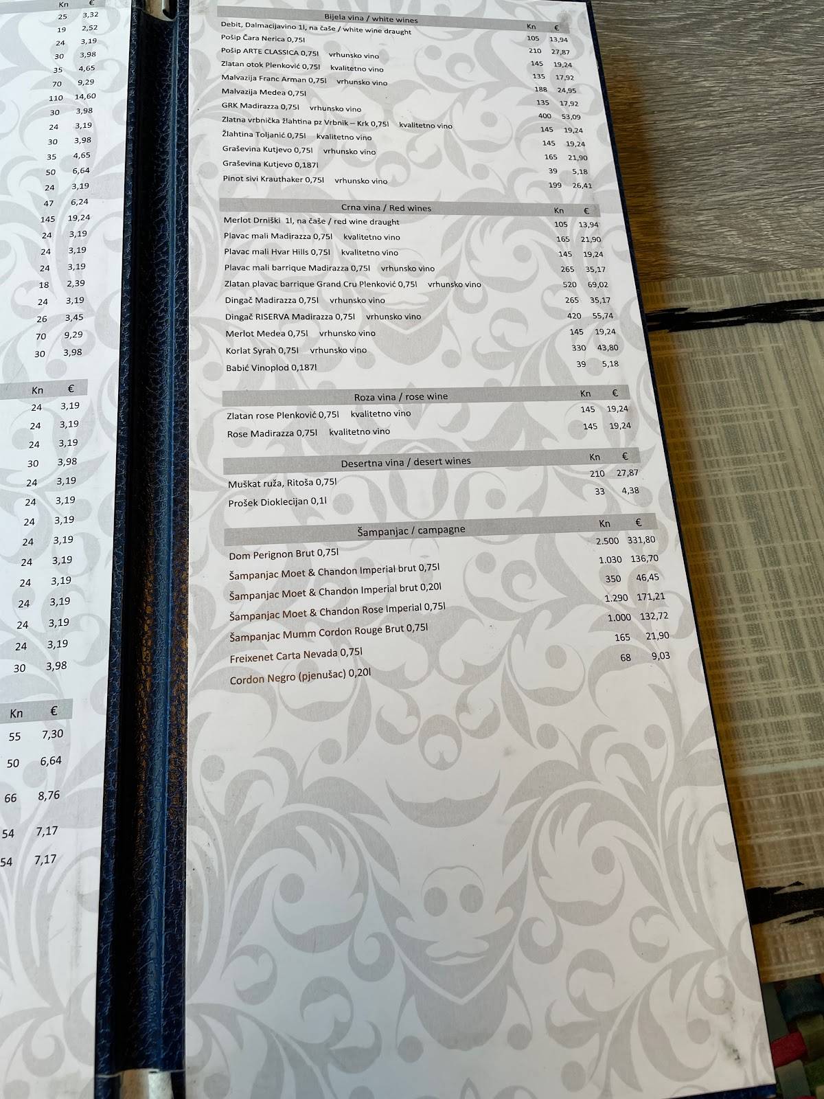 Menu di Velo misto 