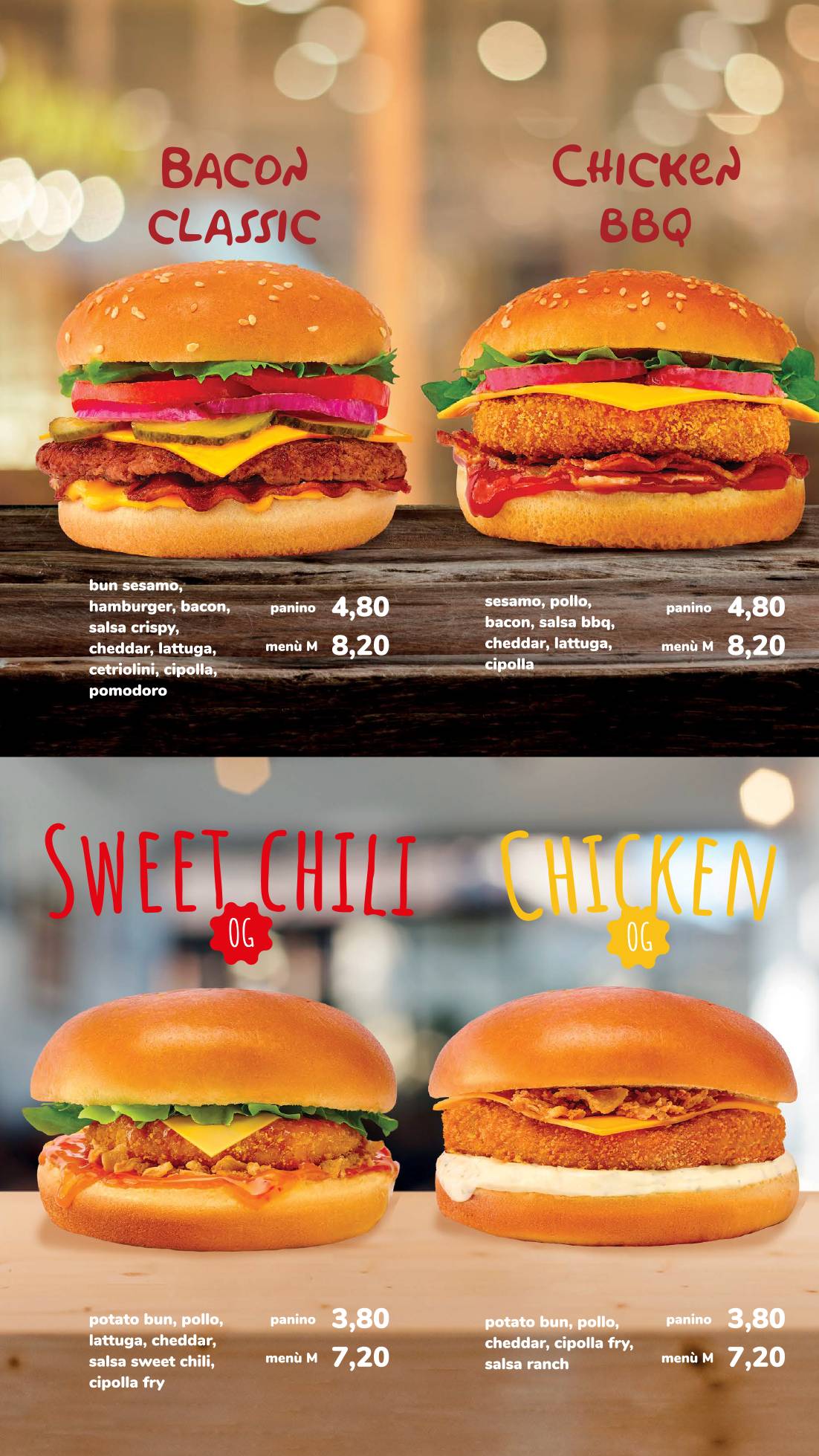 Menu de Walter's Corato