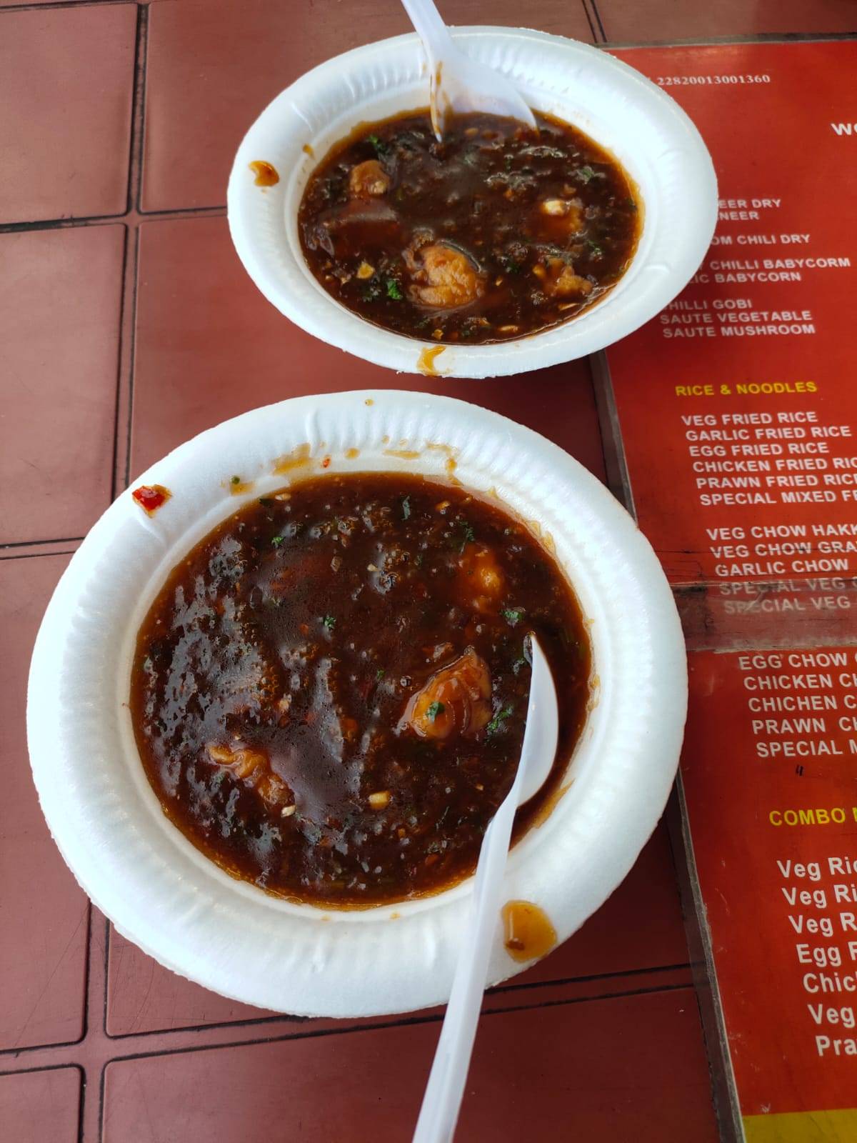 Wow Chow menu