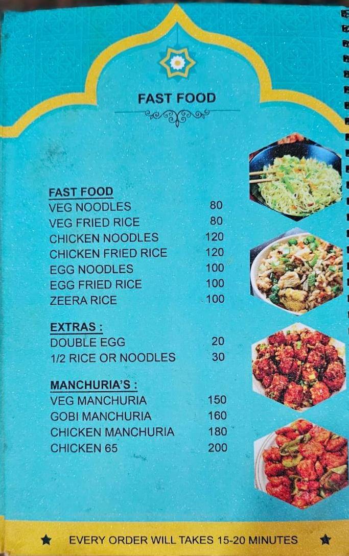 Zaiqa Food Court - Godavarikhani City menu