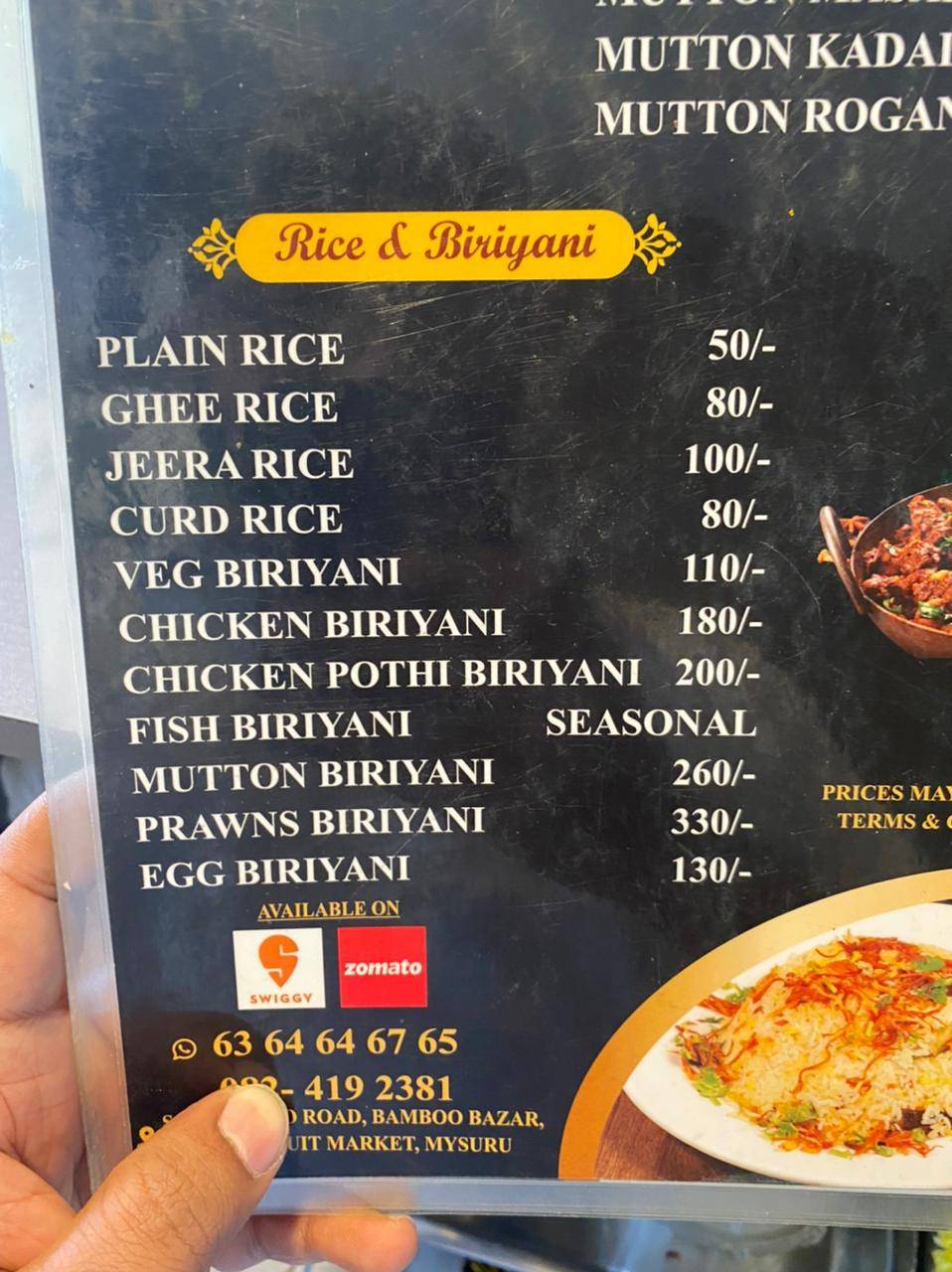 oasis restaurant menu