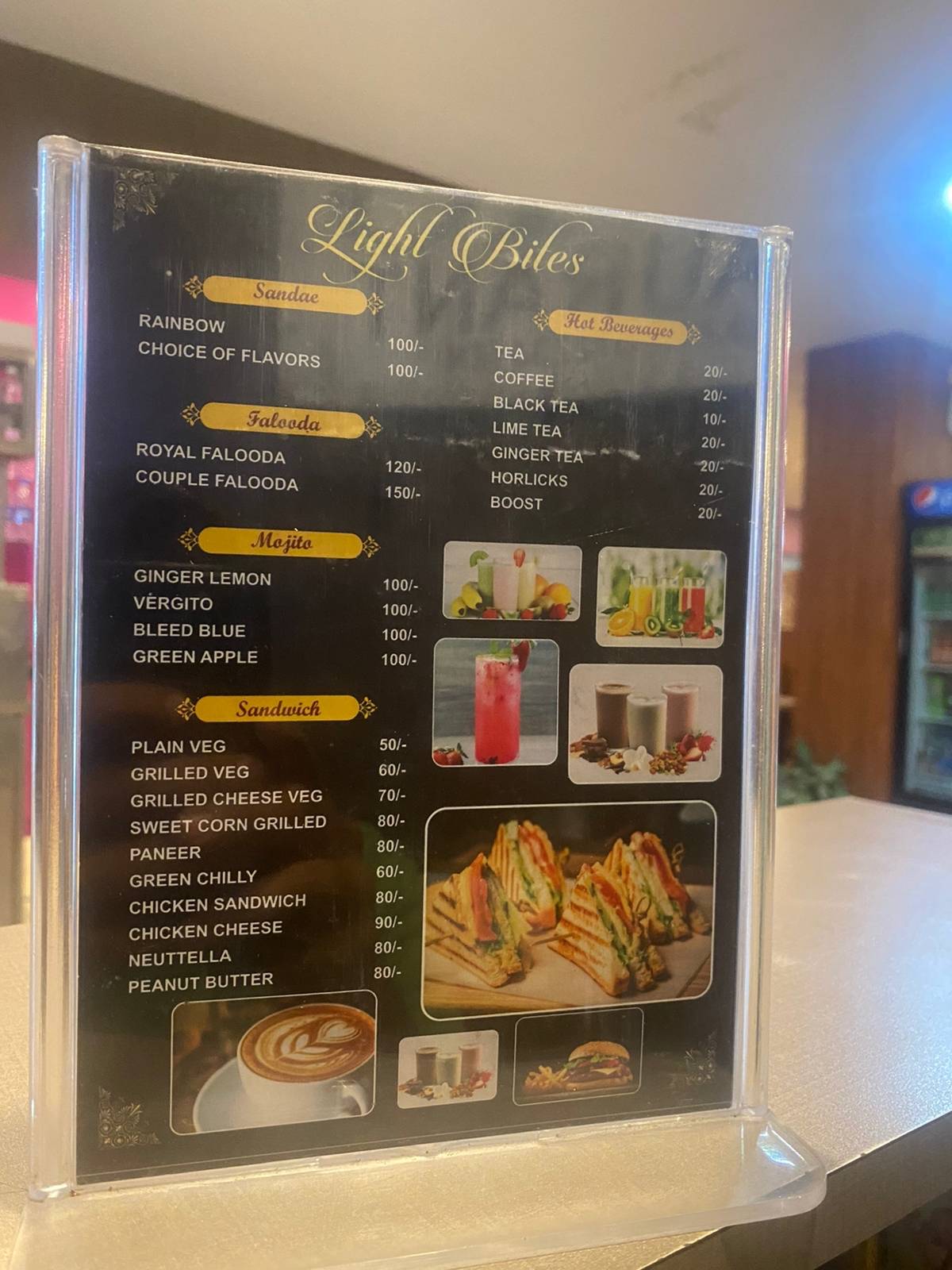 oasis restaurant menu