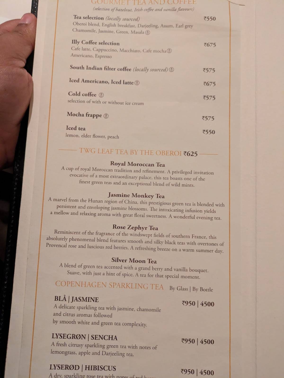 threesixtyone° menu