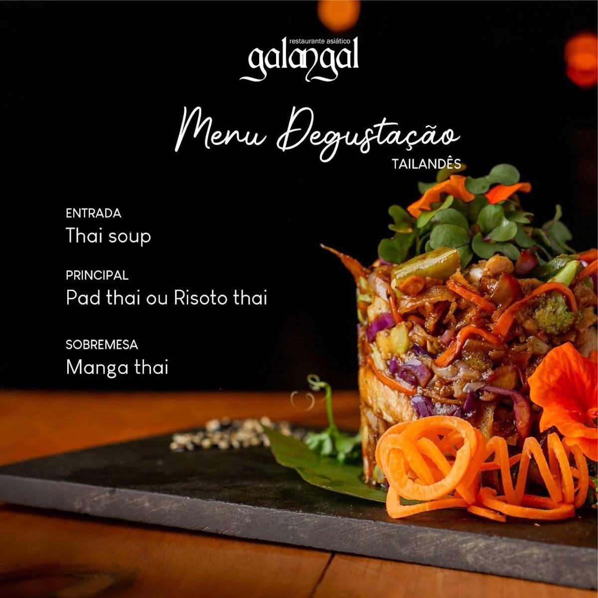 Restaurante Asiático Galangal Sushi cardápio