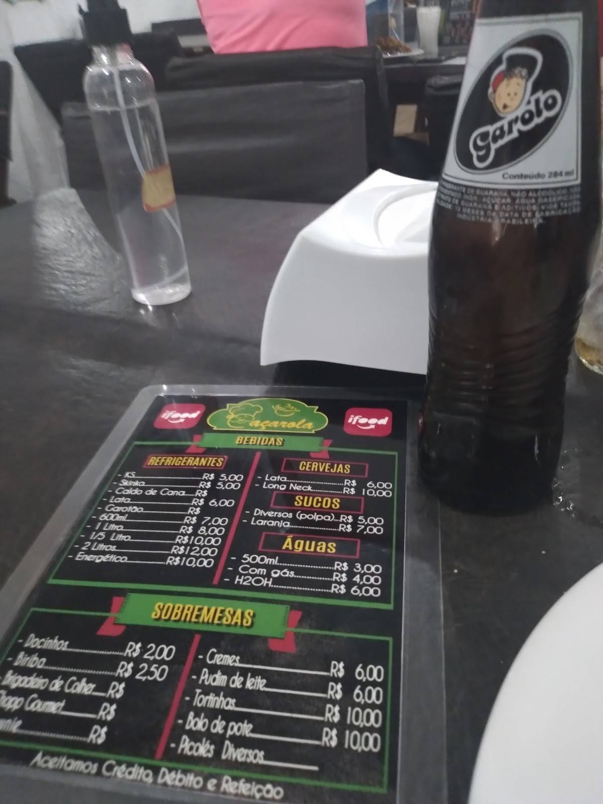 Restaurante Caçarola cardápio