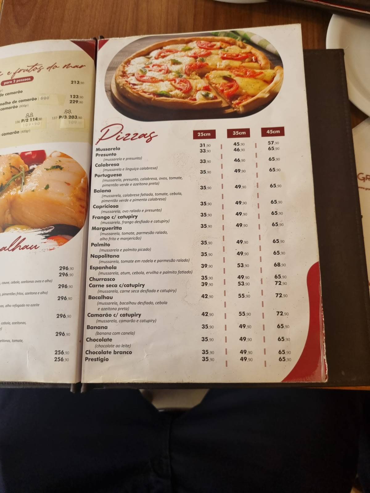 estaurante Graça da Vila - Jardim Guanabara cardápio