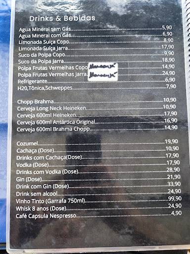 Restaurante Gratinado - Asa Norte Brasília - DF cardápio