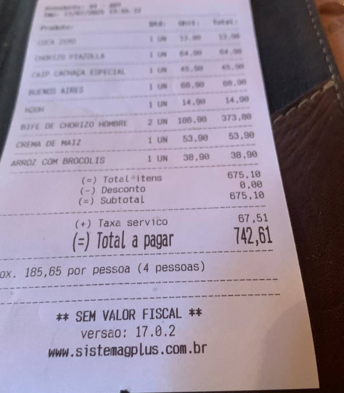 Restaurante Libertango Parrilha Argentina cardápio