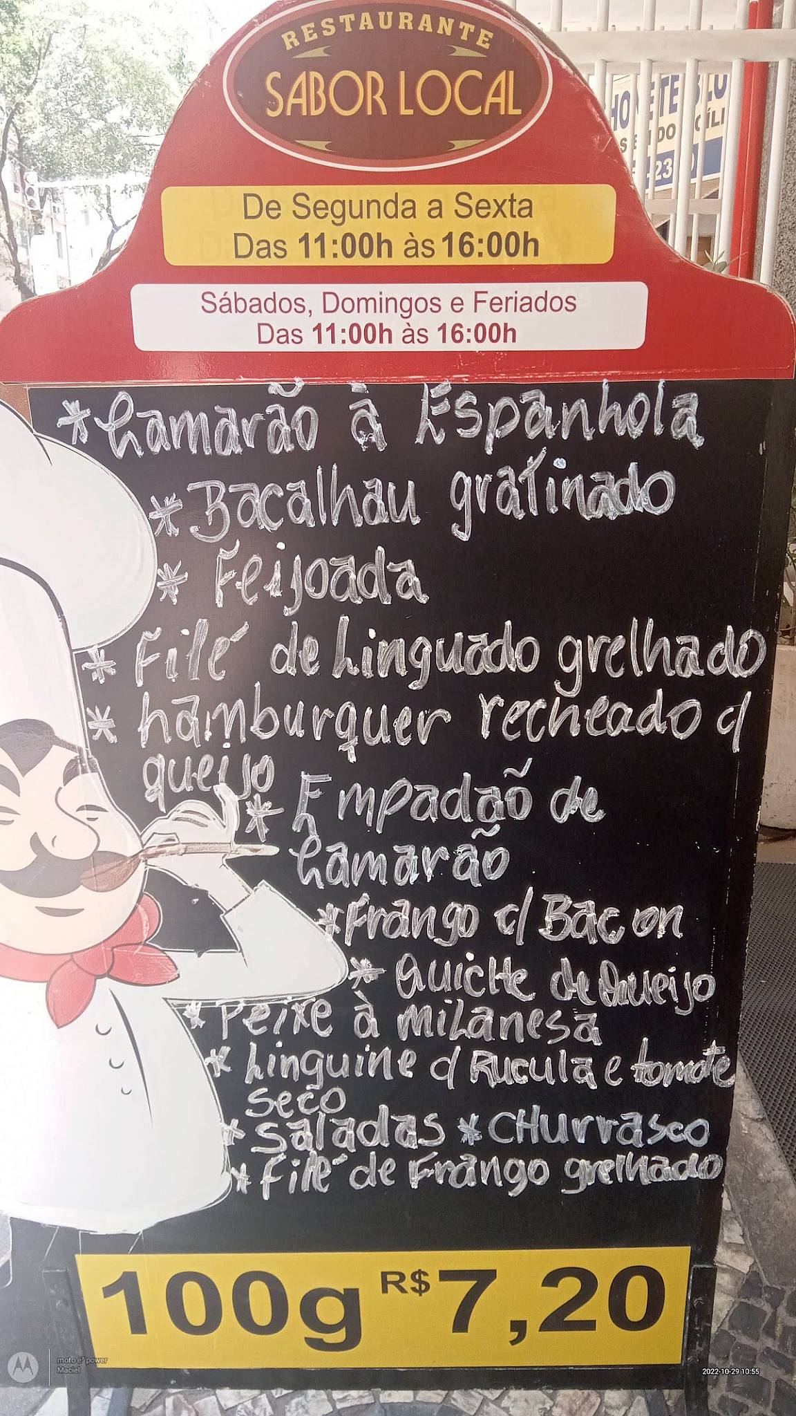 Restaurante Sabor Local cardápio