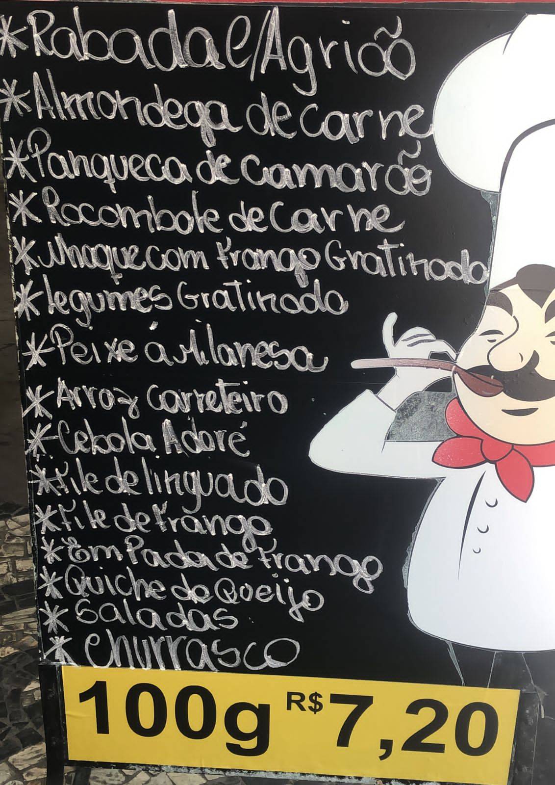 Restaurante Sabor Local cardápio