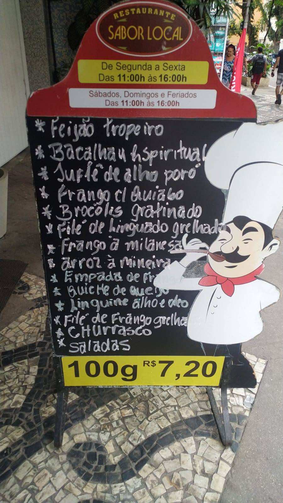 Restaurante Sabor Local cardápio
