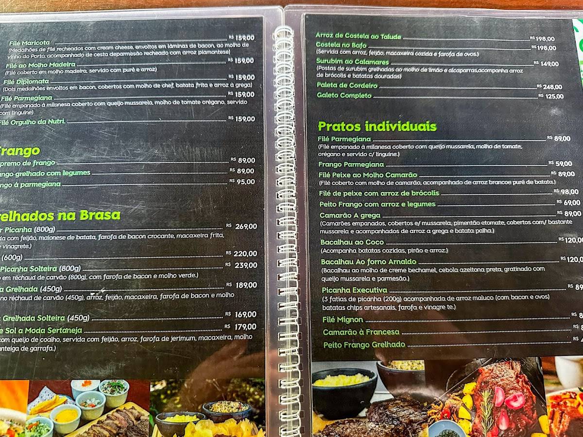 Restaurante Talude cardápio