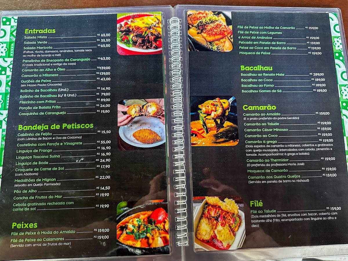 Restaurante Talude cardápio