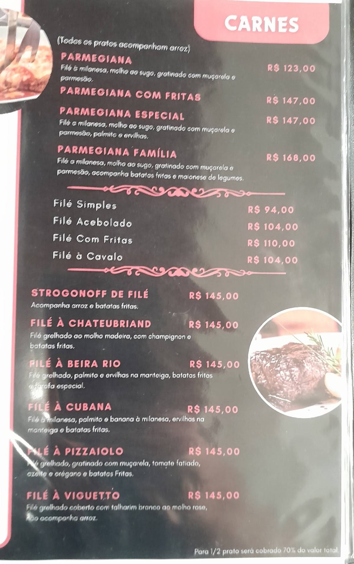 Restaurante Viguetto cardápio