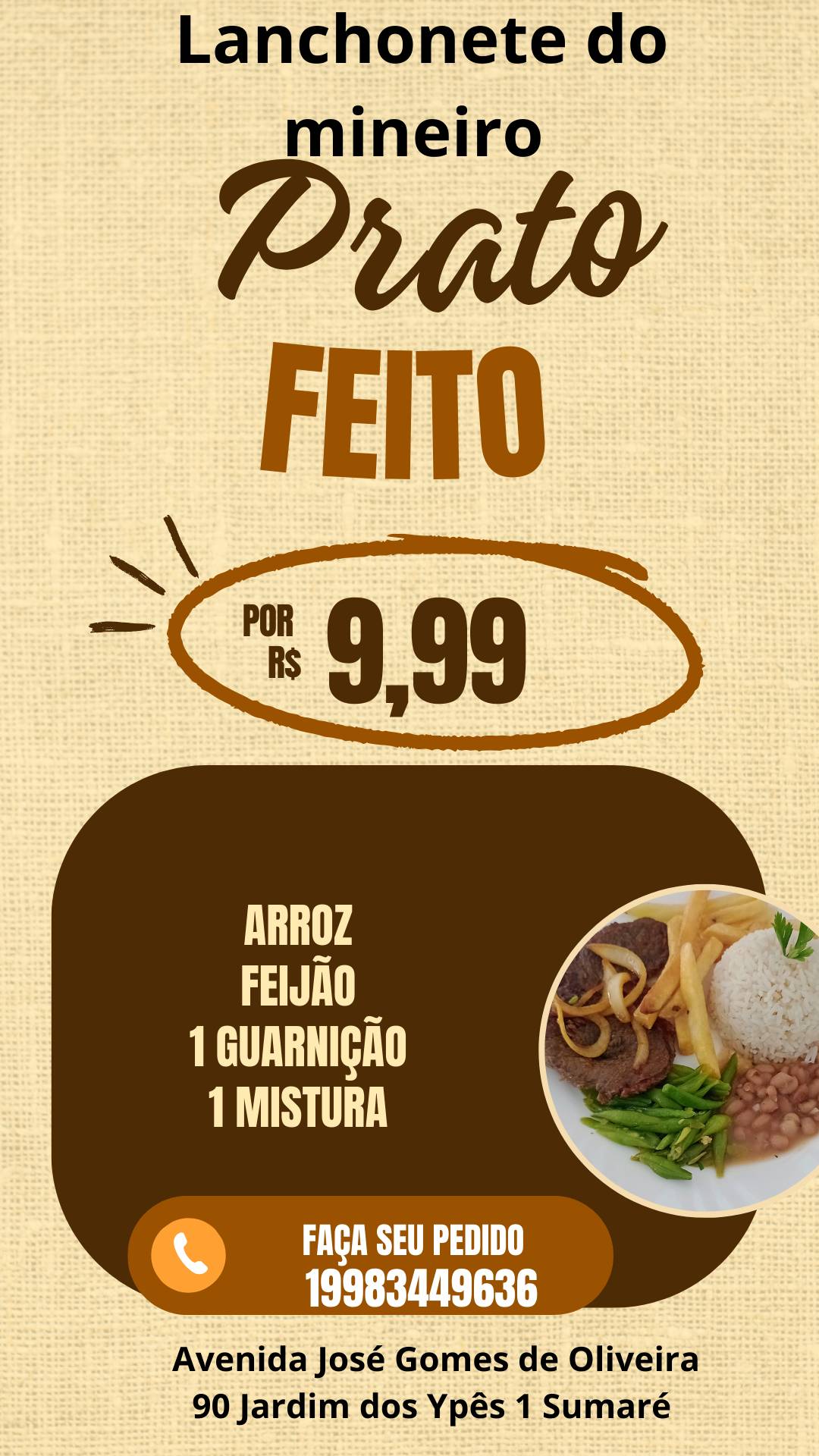 Restaurante do Mineiro - Marmitaria cardápio
