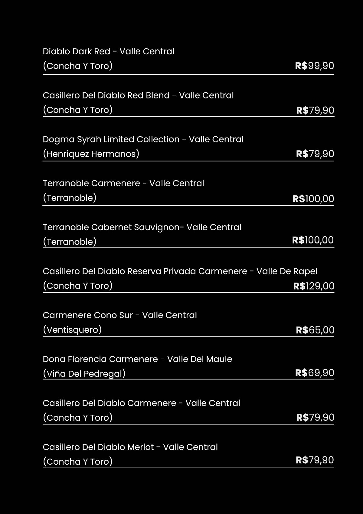 Restaurante e Churrascaria Tesser cardápio