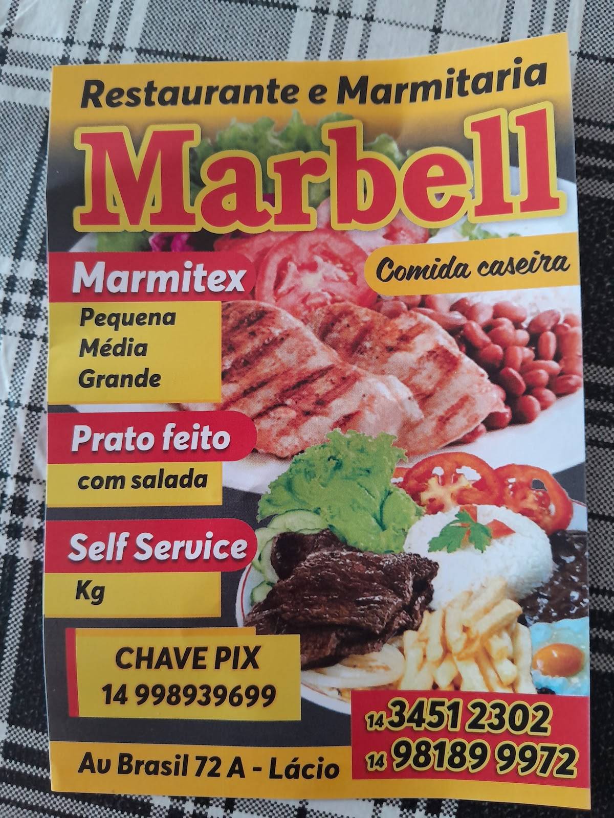 MARBELL RESTAURANTE & MARMITARIA cardápio