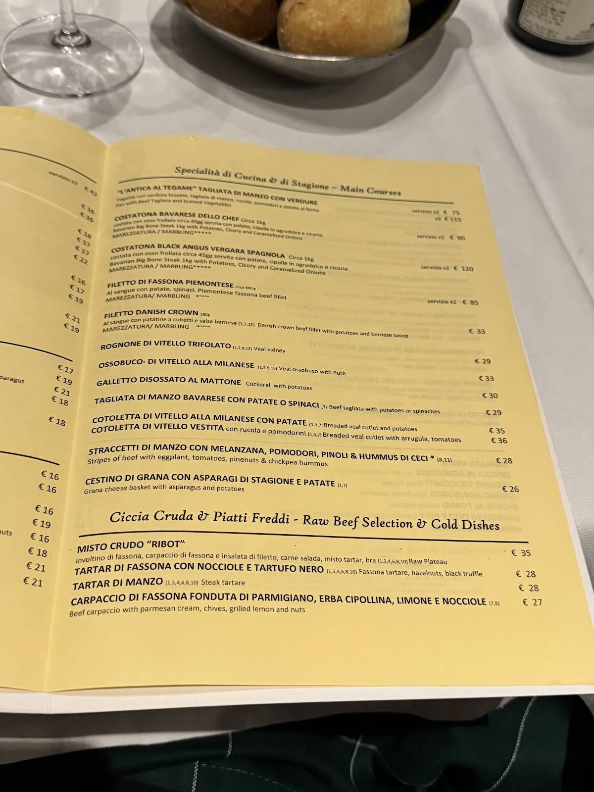 Menu di Ribot 