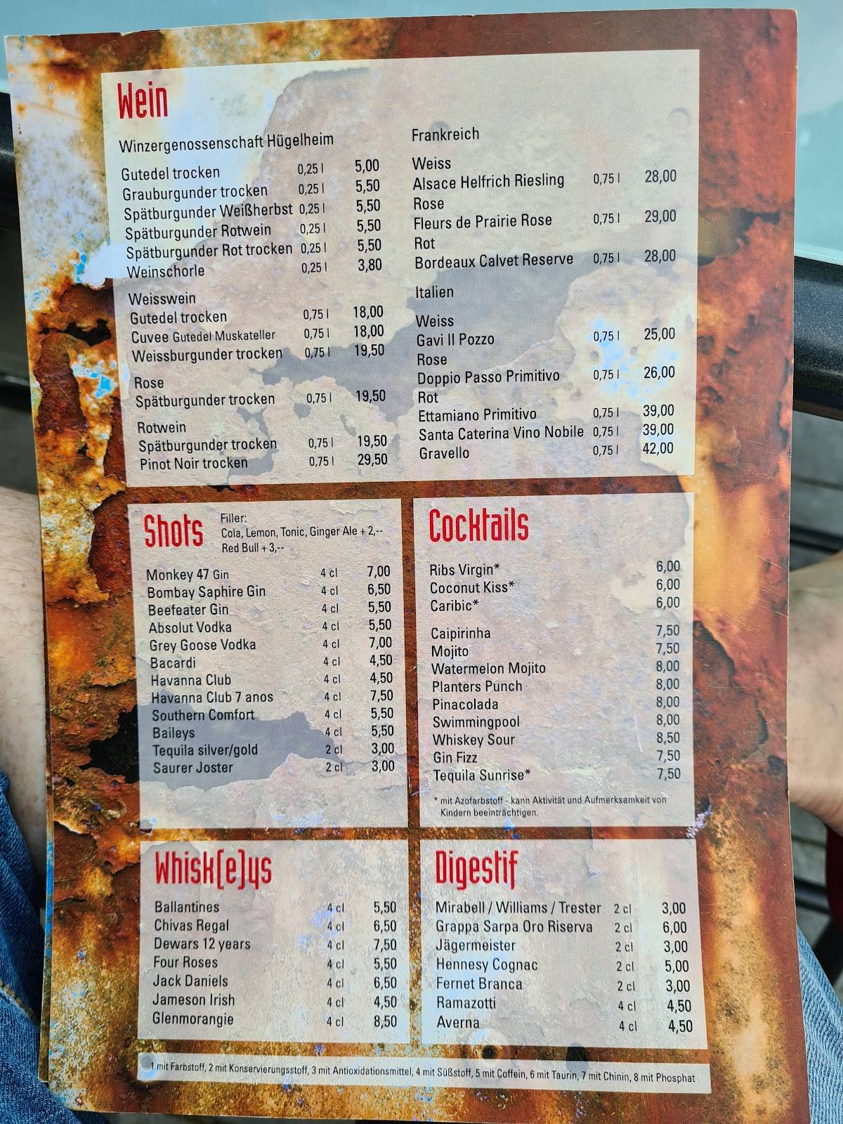 Speisekarte von Ribs and More Müllheim fast Food, Müllheim