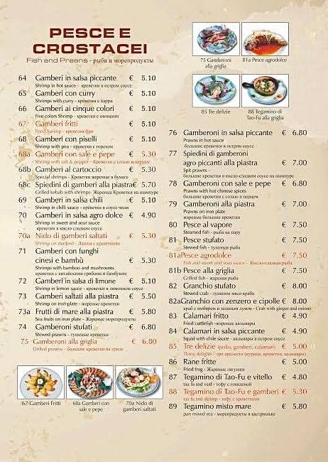Menu di Sushi Sekai 