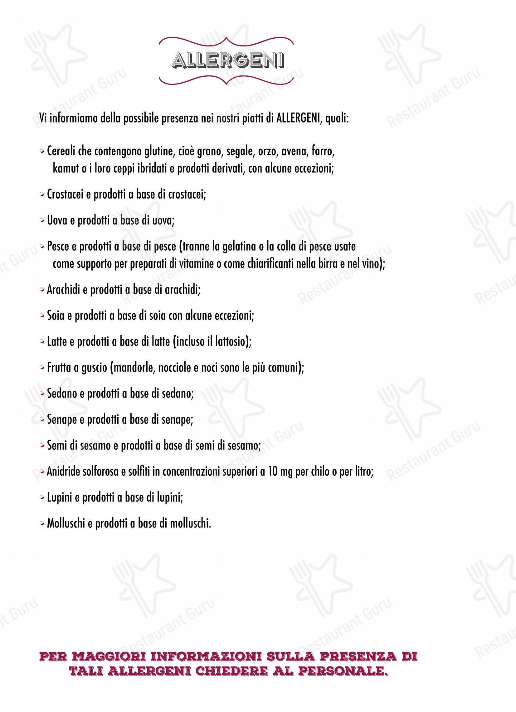 Menu per Rigatoni Roma in Roma