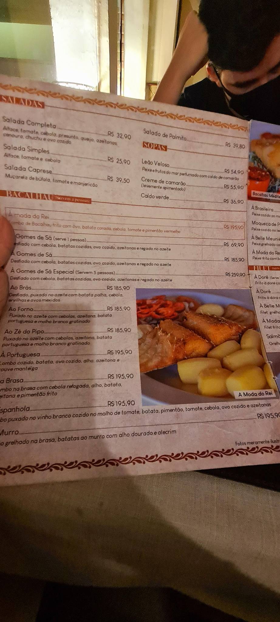 Rei do Bacalhau - Ilha do Governador cardápio