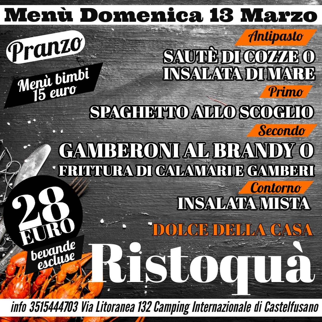 Menu di Ristoquà 