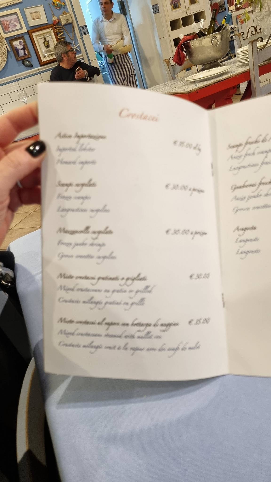 Menu di Ristorante Anzio da Alceste al Buon Gusto dal 1950 