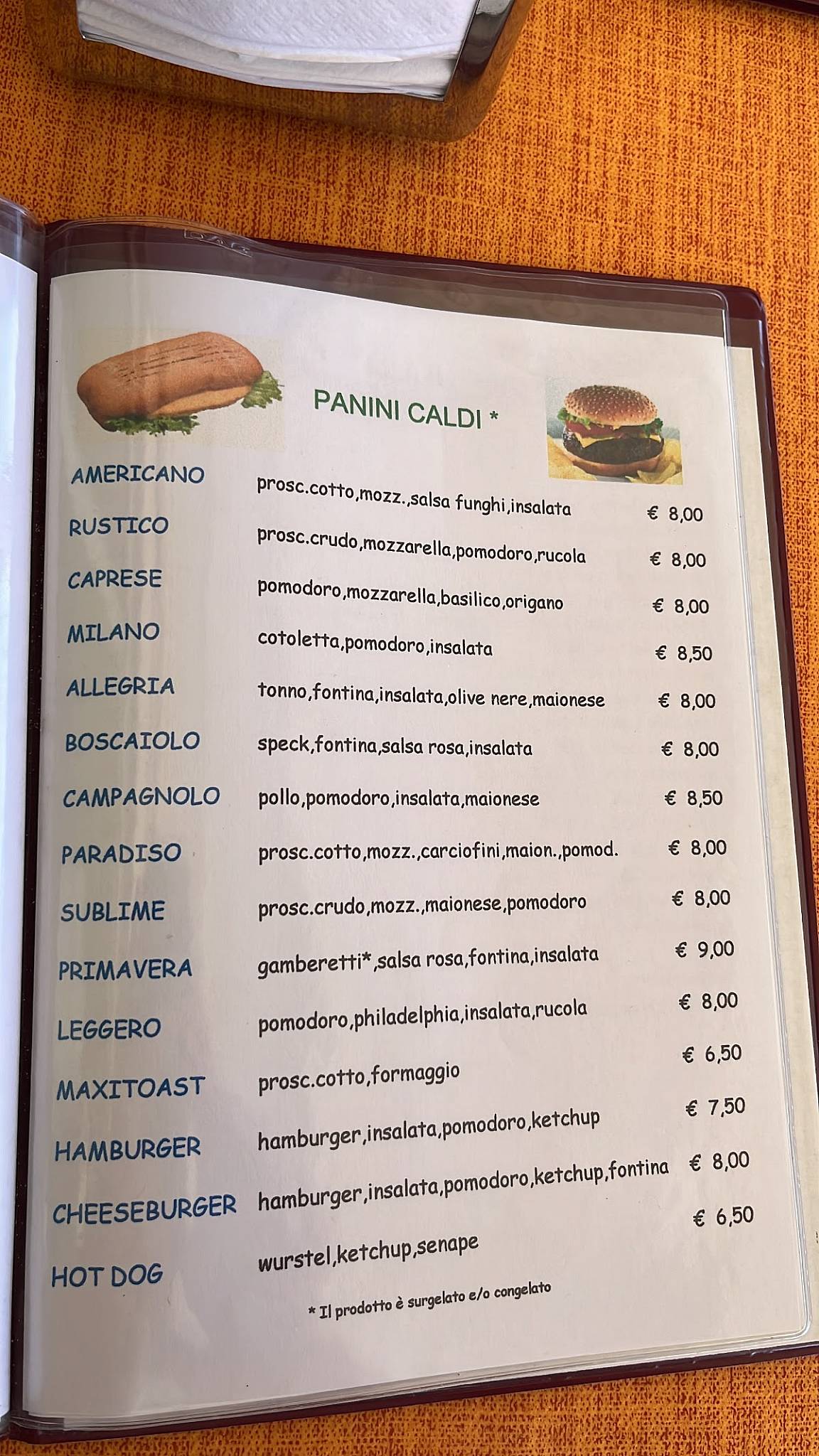 Menu di Ristorante Bar Luciano 