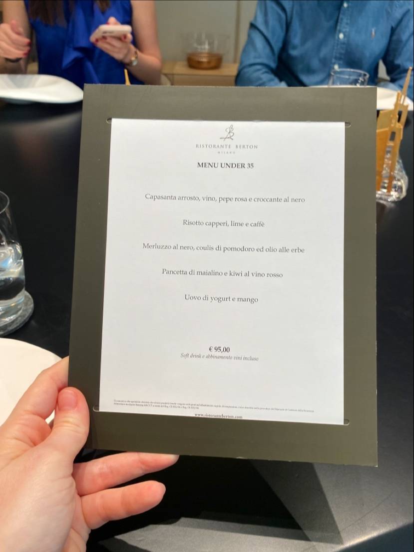 Menu di Ristorante Berton 