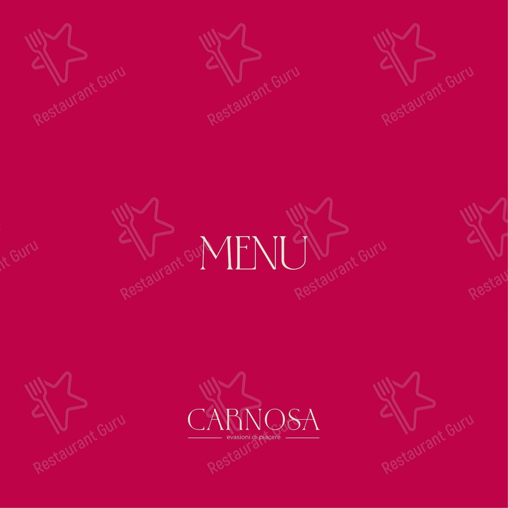 Menu di Ristorante Carnosa Roma Prati - Menu