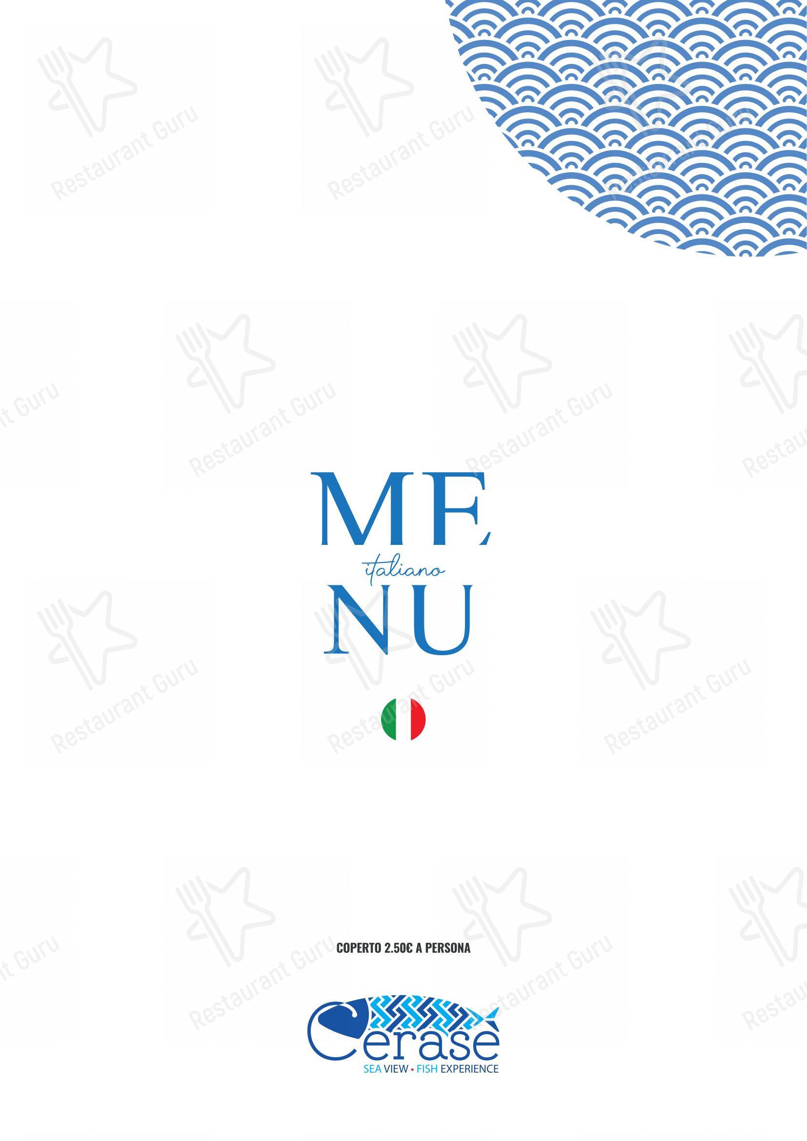 Menu per Ristorante Cerasè ristorante