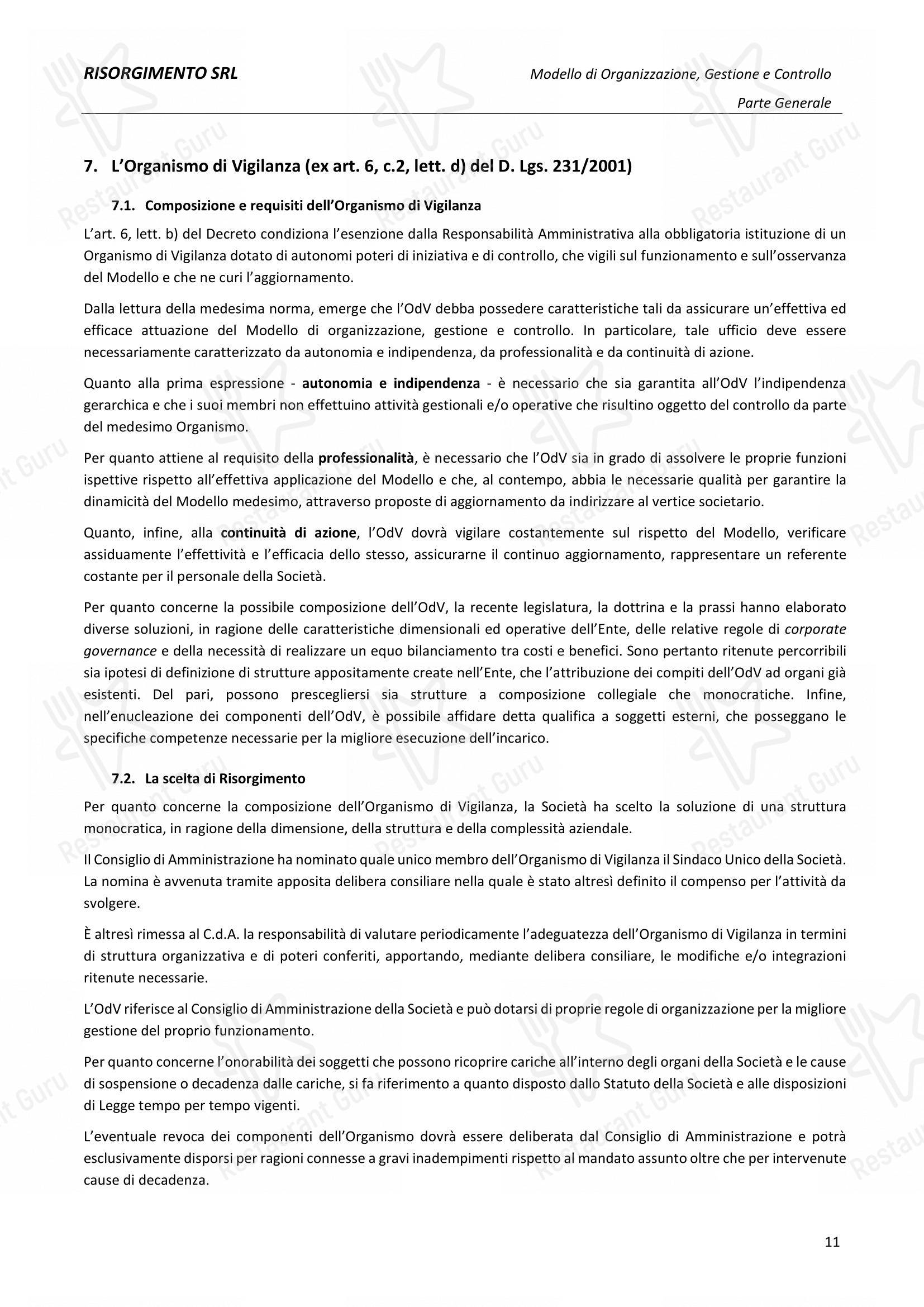 Ristorante Del Cambio in Torino - Menu