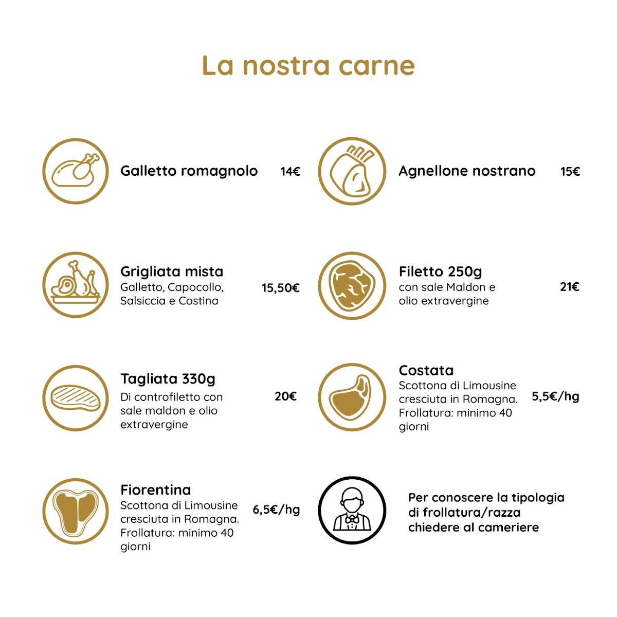 Menu di Ristorante Due Ponti Village 