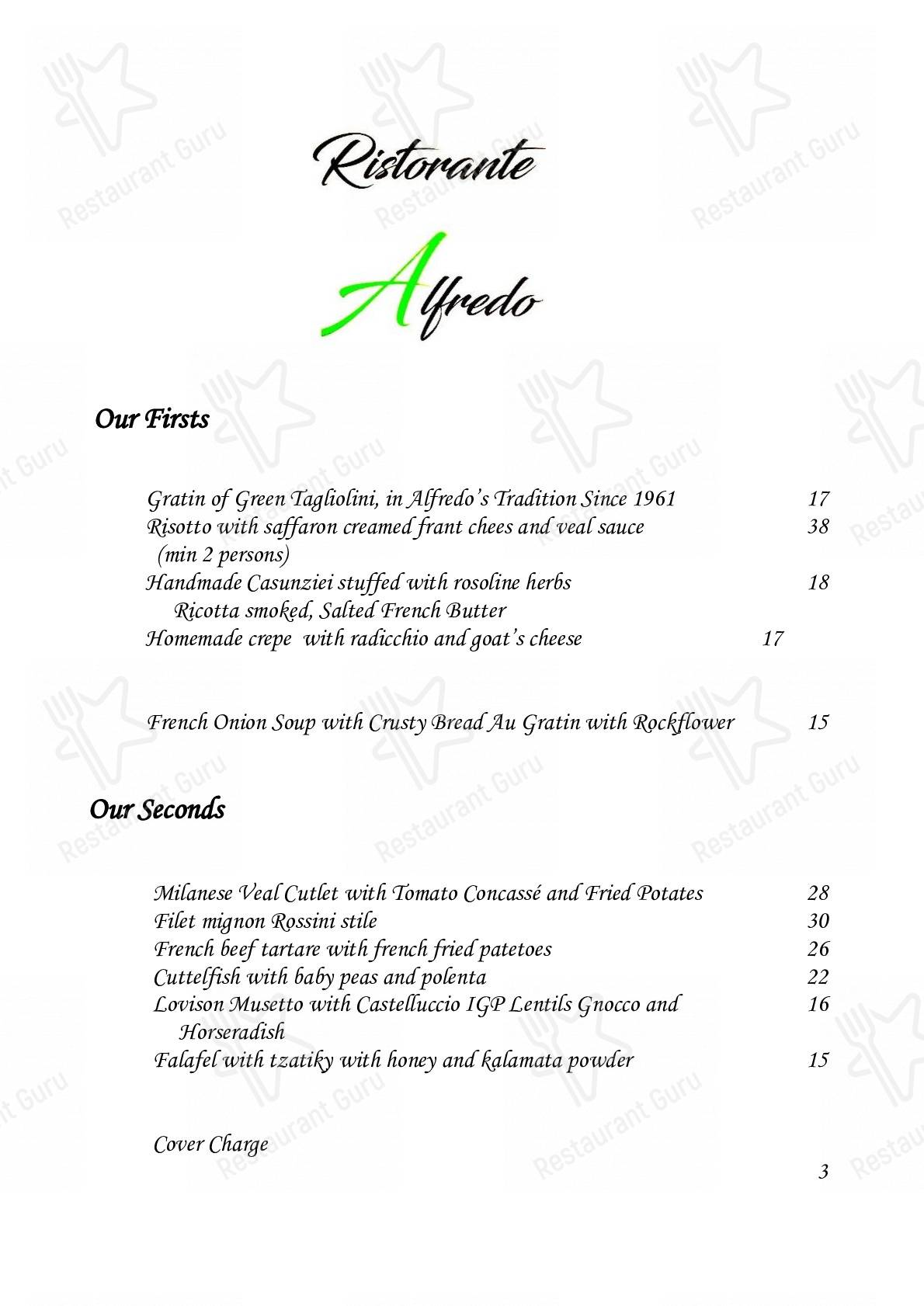 Menu di Ristorante Galli - pasti e bevande