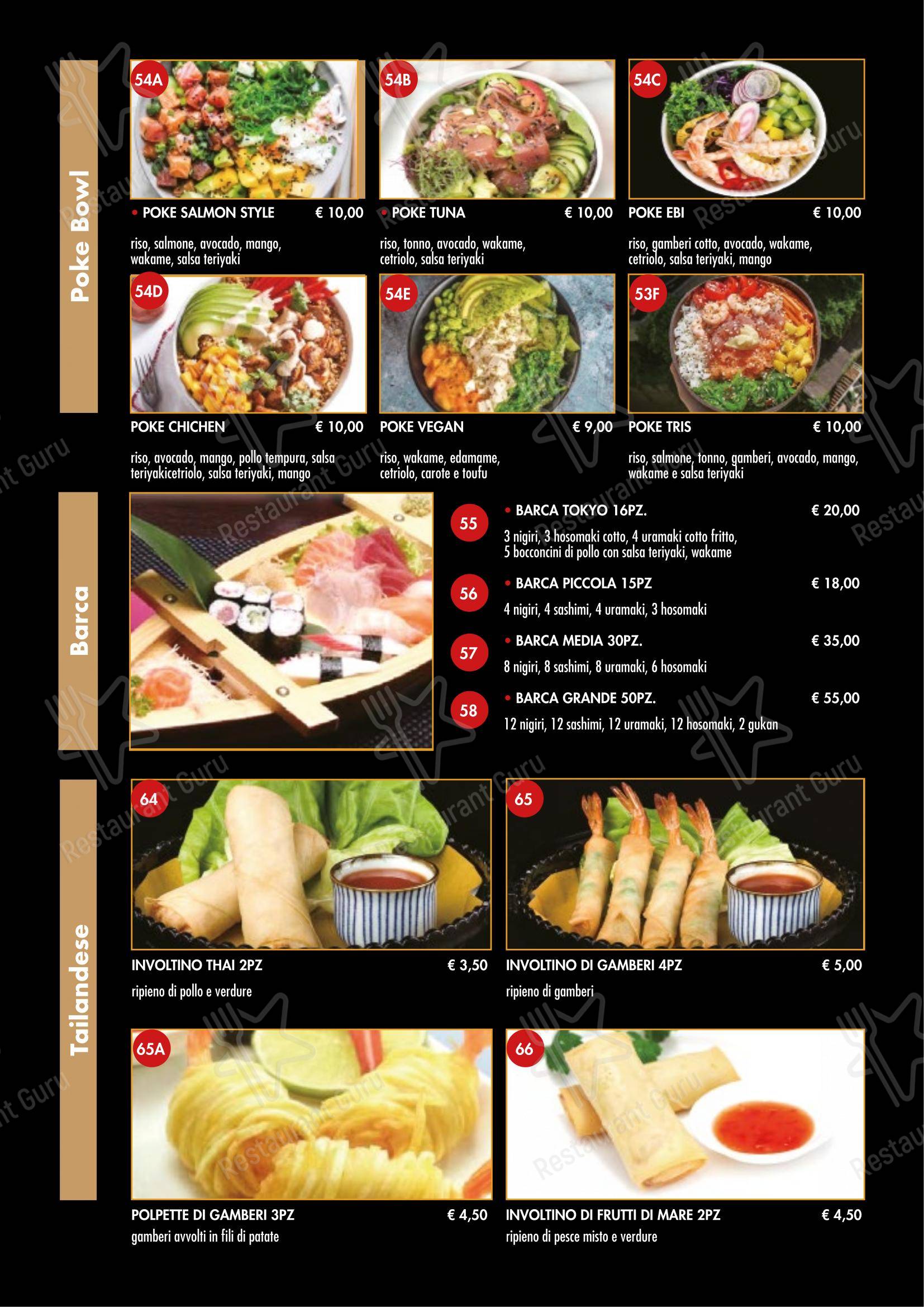 Menu per Ristorante Hong Yun in Avezzano