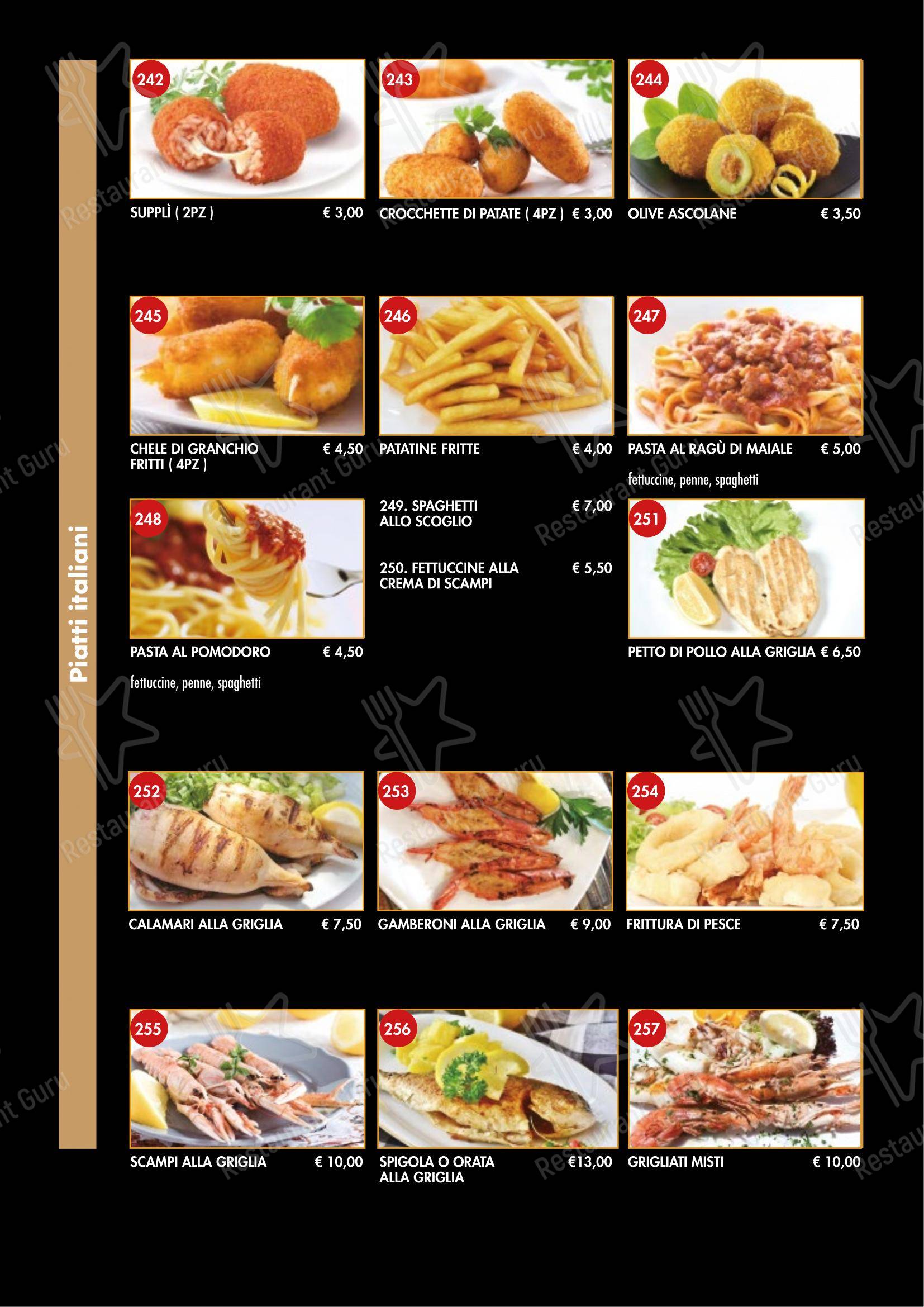 Menu di Ristorante Hong Yun - Menu