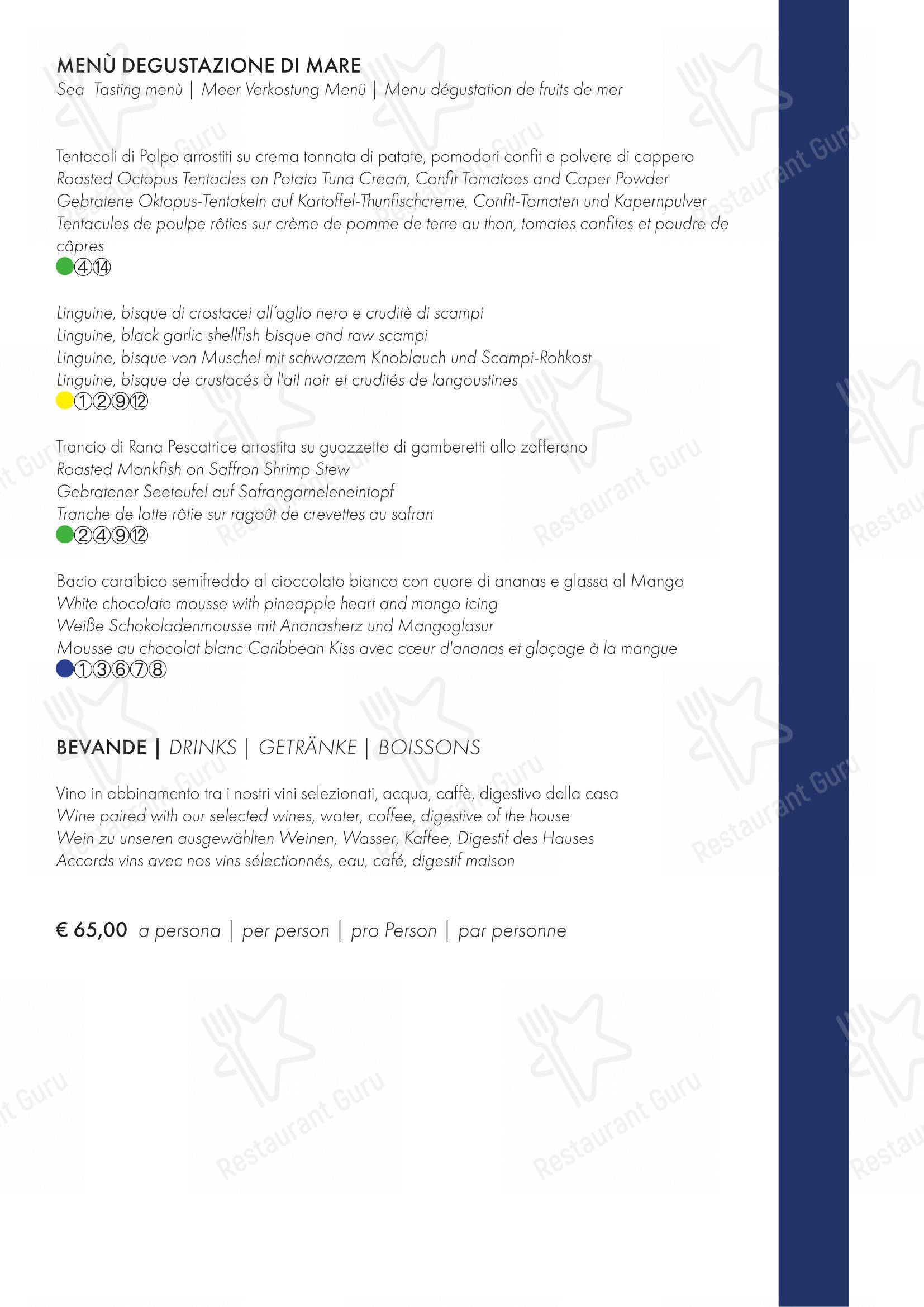 Ristorante I Poeti in Sirmione - 菜单